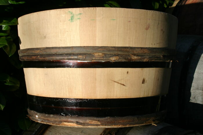 Eiken plantenbak "Bourgogne Noir" 114 Liter